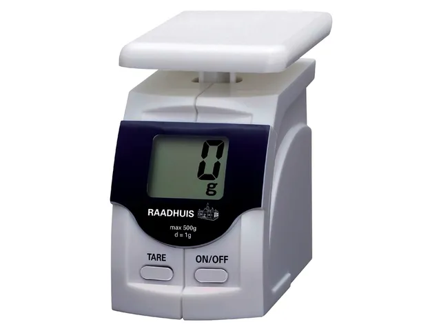 Briefweger Raadhuis tot 500 gram kunststof wit