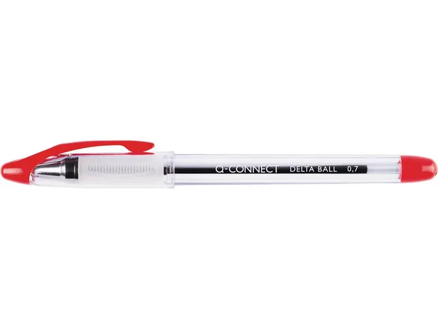 Balpen Met Dop Delta Navulbaar Medium Rood