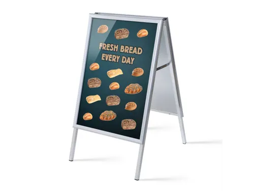 Stoepbord A1 complete set met print "Fresh Bread"