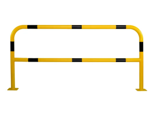 beschermbeugel,v. binnen/buiten,HxBxD 1000x2000x150mm,staal,geel/zwart