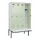 locker met bank,HxBxD 2120x1200x815mm,4vak,vak B 300mm,draaigrendel