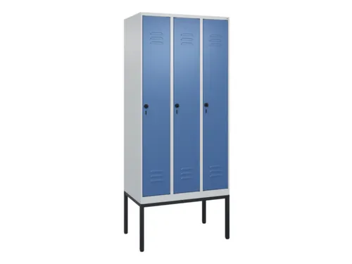 locker,HxBxD 2120x900x500mm,3vak,vak B 300mm,draaigrendel