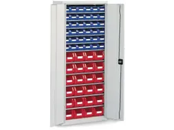 Stellingkast Met 60zichtbakken Hxbxd 1600x690x285mm Ral7035