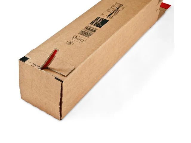 Tube Postal Rectangulaire, Ft 705 X 108 X 108 Mm, Brun