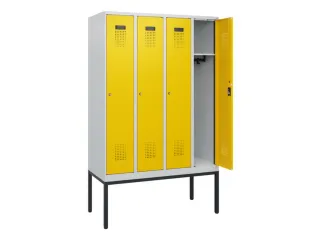 schoollocker,HxBxD 1950x1200x500mm,4vak,vak B 300mm,cil.-slot - 1