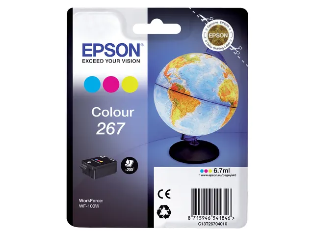 Inktcartridge Epson 267 T2670 3 kleuren C13T26704010