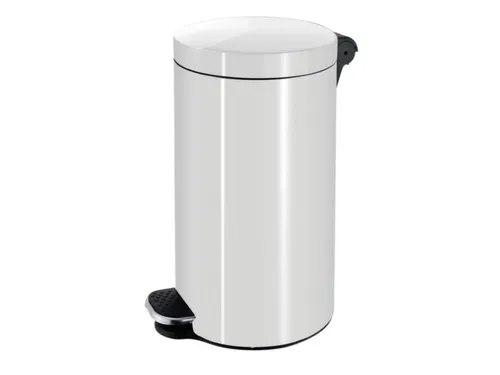 pedaalemmer,20l,HxØ 440x300mm,binnenbak kunststof,romp staal wit