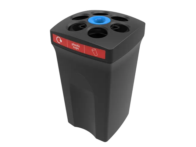 Bekerbak Envirocupxl Plastic Cups Zwart Rood