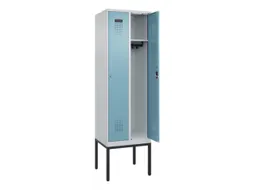 locker,HxBxD 2120x600x500mm,2vak,vak B 300mm,cil.-slot,voetonderstel