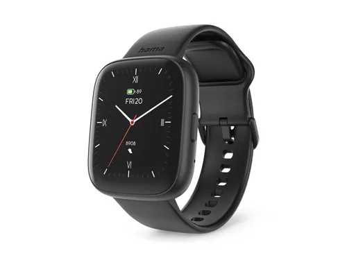 Smartwatch Hama 4000 telefoonfunctie slaapanalyse waterdicht zwart