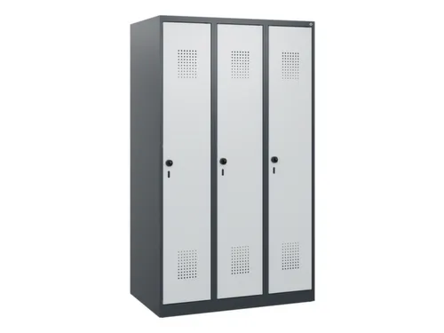 schoollocker,HxBxD 1530x900x500mm,3vak,vak B 300mm,draaigrendel