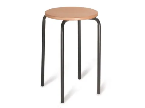 Stapelkruk 500Mm Zit/onderstel Beuken/zwart