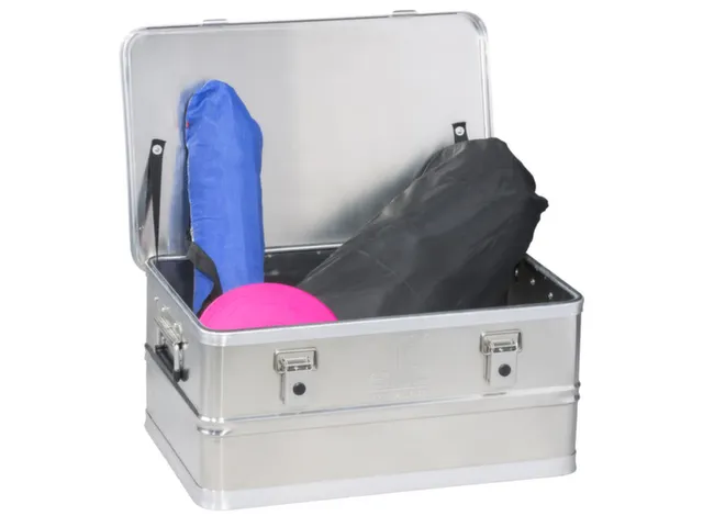 Aluminium transportbox,HxLxB 270x590x390mm,wanden gesloten