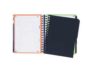 Projectboek Oxford A5+ Scribzee 6-gaats Lijn 120vel Blauw - 4