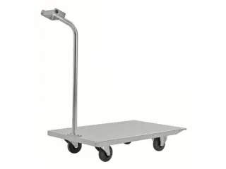 rolplateau met duwstang,draagverm. 400kg,laadvl. LxB 750x500mm - 1