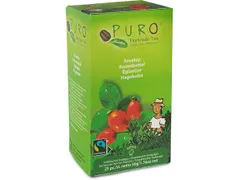 Puro thee Rozenbottel fairtrade 25 zakjes