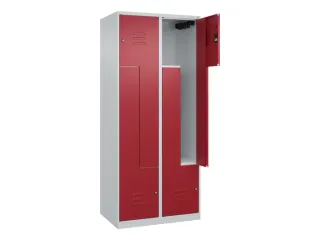 Z-garderobekast,HxBxD 1850x800x500mm,vak B 200/400mm,cil.-slot - 2