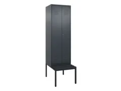 locker voor scheiding van kleding,HxBxD 2120x600x815mm,2vak