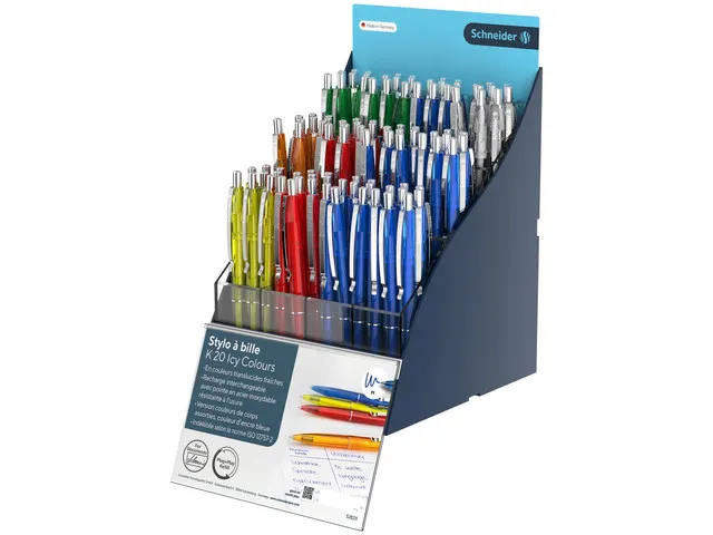 Stylo à bille Schneider K20 Icy colours présentoir 100pcs