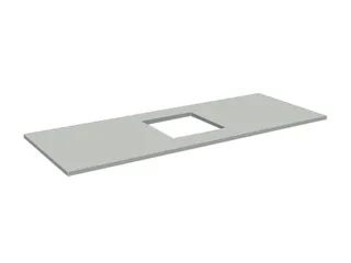 werkblad,BxD 2000x800mm,v. paktafel,blad lichtgrijs - 1
