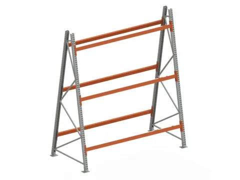 magazijnrek voor profielen,grondveld,tweezijdig,HxBxD 3300x2700x1400mm