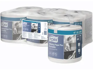 Tork 473329 Poetspapier M2 Centerfeed 2-laags Portable Wit - 1