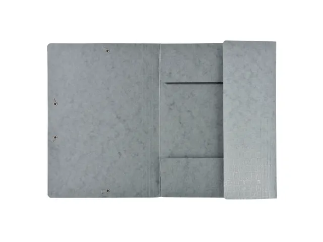 Elastomappen A4 glanskarton 3 kleppen monobloc-Grijs