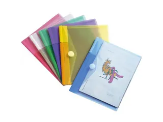 Enveloptas Djois Color Collection A4 horizontaal geperforeerd assorti - 1