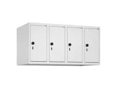 opzetkast,v. locker,4vak.,vak B 250mm,HxBxD 500x1000x500mm,vleugeldeur