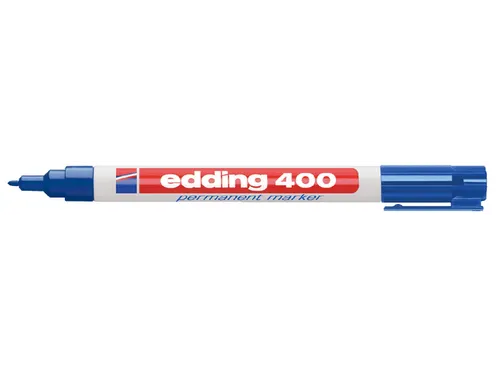 Viltstift edding 400 rond blauw 1mm