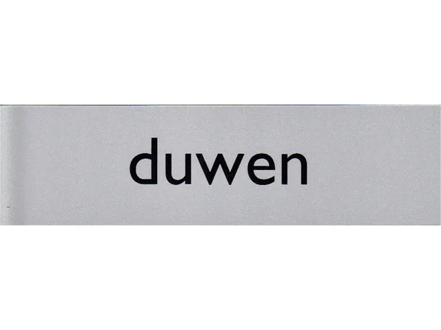 Infobord pictogram duwen 165x44mm