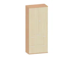 kantoorkast,HxBxD 1920x800x430mm,decor romp beuken,decor front esdoorn