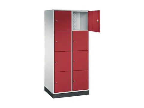 grootvolume-lockersysteem,RAL 7035/RAL 3003,HxBxD 1950x820x600mm