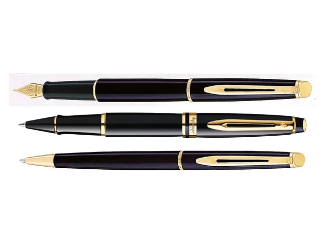 Rollerpen Waterman Expert Black lacquer GT Fijn Zwarte inkt