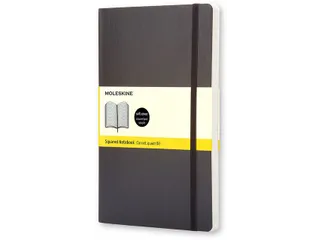 Notitieboek Moleskine large 130x210mm ruit 5x5mm soft cover zwart - 2