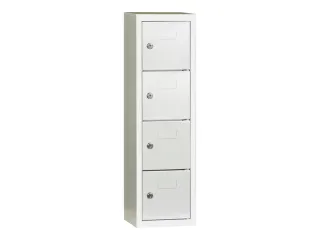 lockerkast,HxBxD 778x225x200mm,1x4vakken,RAL7035,front RAL7035 - 2