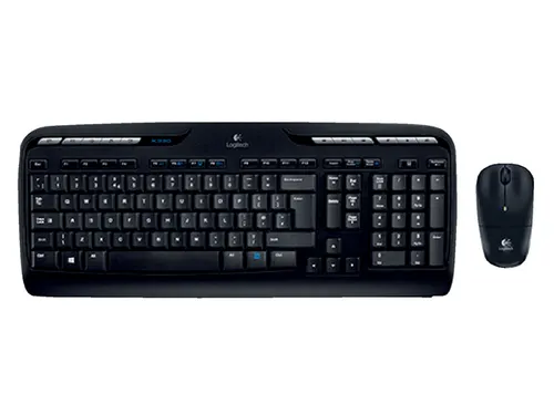 Toetsenbord- en muisset Logitech MK330 draadloos QWERTY zwart
