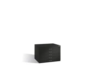 tekeningenkast,HxBxD 760x1100x765mm,romp RAL7021,front RAL3003 - 1