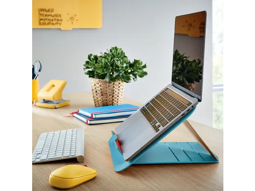Laptopstandaard Leitz Ergo Cosy verstelbaar recyled blauw