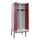 locker met bank,voor scheiding van kleding,HxBxD 2120x800x815mm,2vak