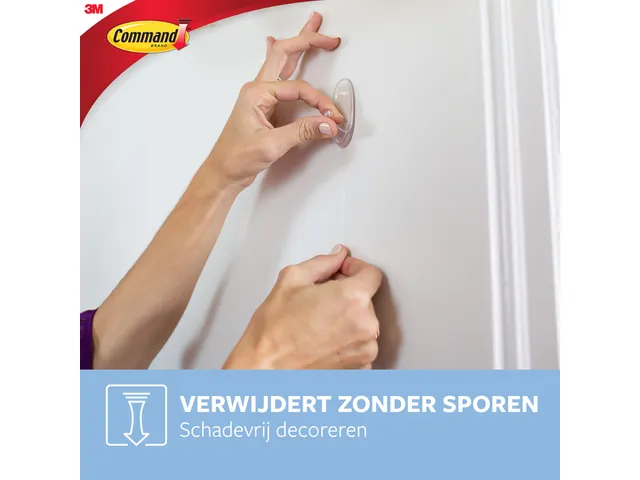 Bevestigingsstrip 17091Clr 2 Ovale Haken Medium draagvermogen 900 gram