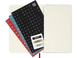 Agenda 2027 Moleskine 12M Planner Weekly 7dag/1pagina pocket sc zwart - 7