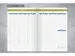 Weekagenda Linescape A5 2026 (EN) blauw Hardcover verticale indeling
