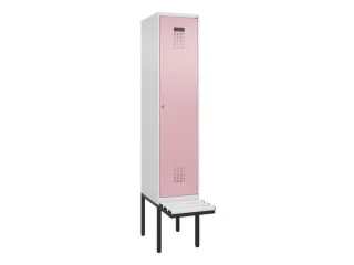 locker met bank,HxBxD 2120x400x815mm,1vak,vak B 400mm,cilinderslot - 2