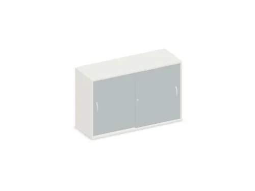 Schuifdeurkast 770x1200x430mm Decor Romp Wit Decor Front Lichtgrijs