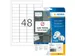 HERMA 4346 Verwijderbare etiketten A4 45,7x21,2mm Wit 1200 stuks