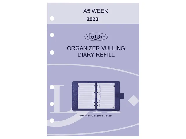 Agendavulling 2026 Kalpa A5 7dagen/2pagina's
