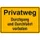 verbodsbord,Eigen weg - Doorgang en doorrit verboden,aluminium gemerkt
