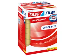 Plakband Tesa film 19mmx66m transparant 8 rollen