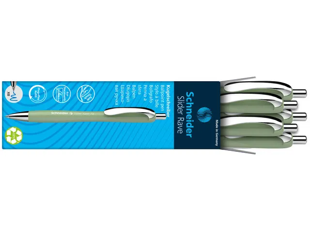 Stylo bille Schneider Slider Rave XB Edition Trend Vert organique